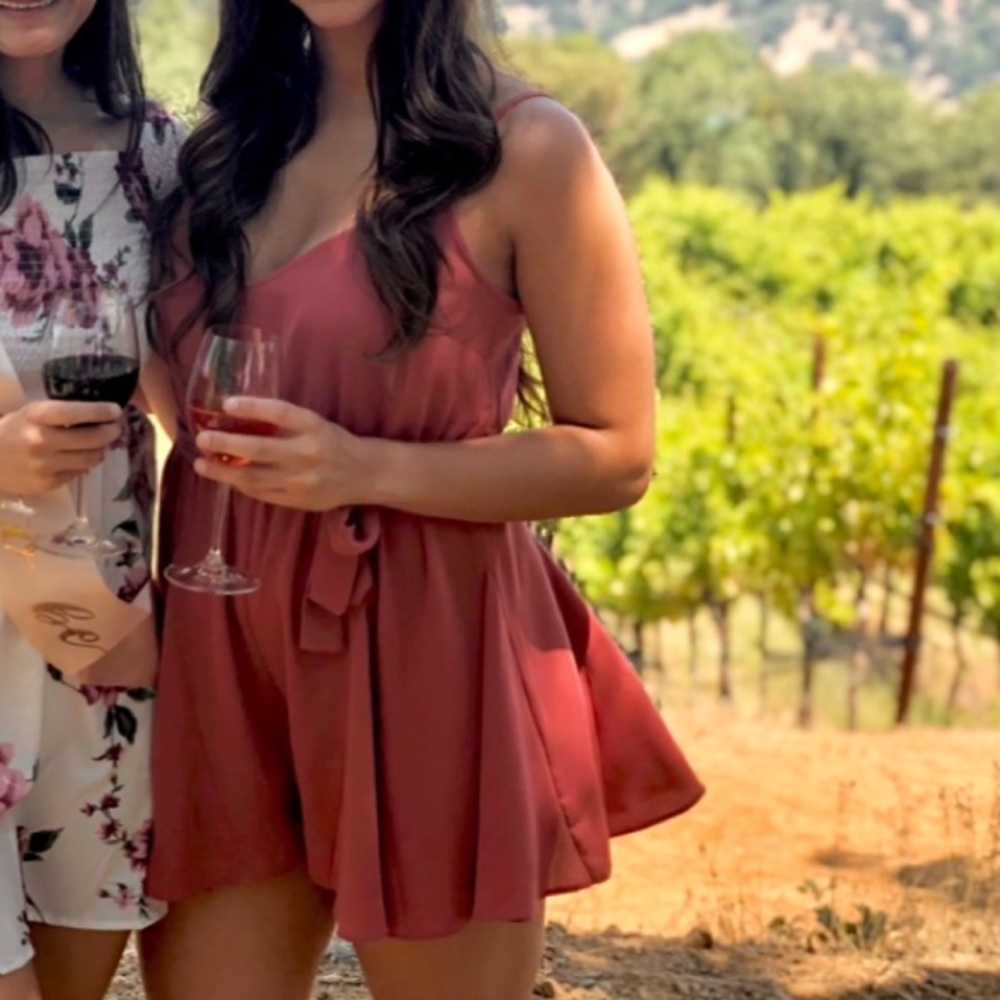 ASOS Pink Flowy Romper - 8